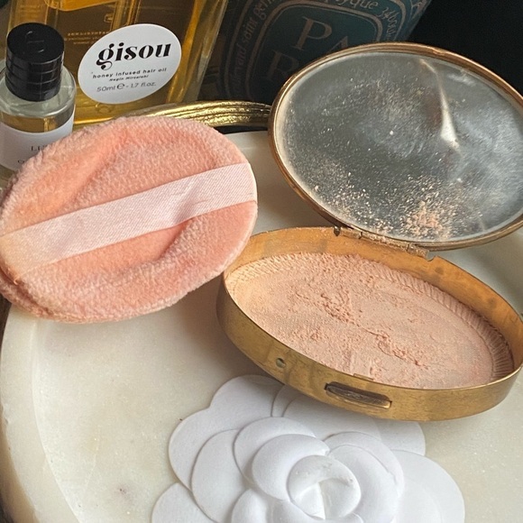 Mother of Pearl antique powder box WITH original powder inside - Picture 13 of 13